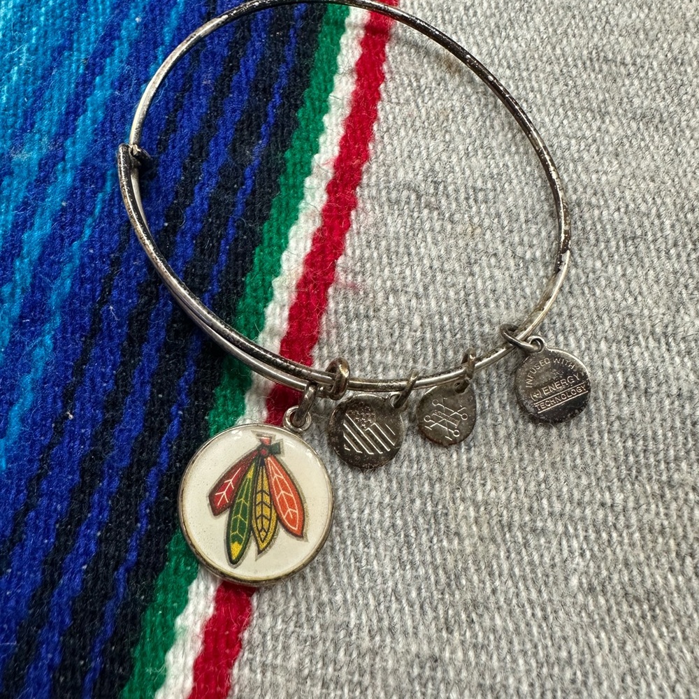 Silver Charm Bracelet with Colorful Pendant Ani